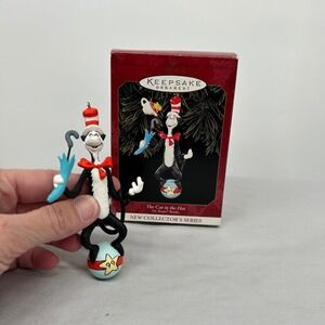 Vintage‎ Hallmark Keepsake The Cat in the Hat Ornament Dr. Seuss Books 1999